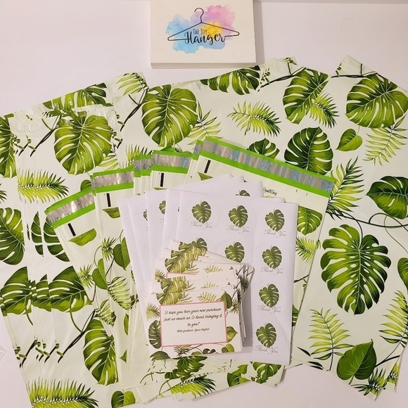 🍌 Banana Leaf 🍃 Poly Mailer Bundle ▪︎45 pack - Picture 2 of 11